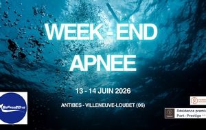 WEEK-END APNEE - 13-14 JUIN 2026 - ANTIBES